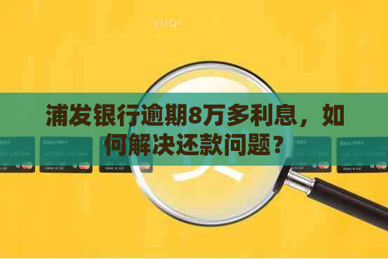 浦发银行逾期8万多利息，如何解决还款问题？