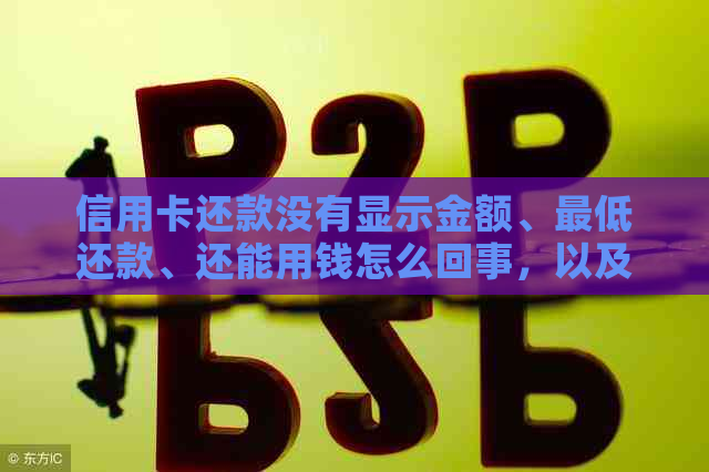 信用卡还款没有显示金额、更低还款、还能用钱怎么回事，以及账单和额度