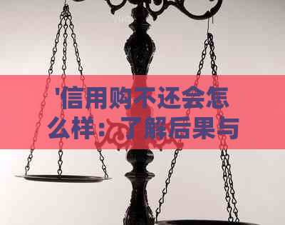 '信用购不还会怎么样：了解后果与应对策略'