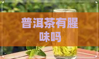 普洱茶有腥味吗