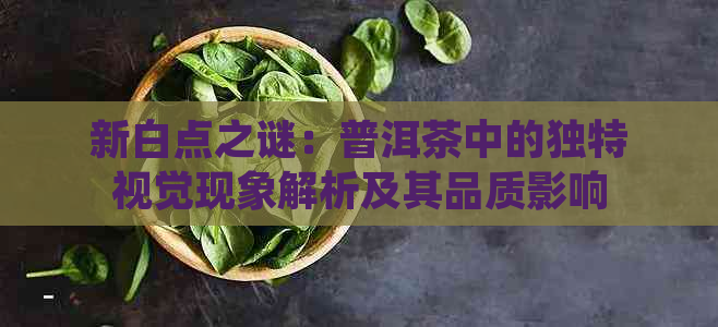 新白点之谜：普洱茶中的独特视觉现象解析及其品质影响