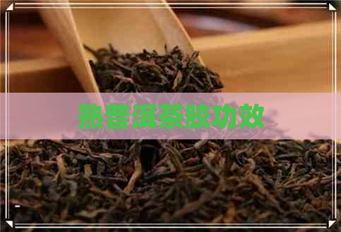 熟普洱茶胶功效