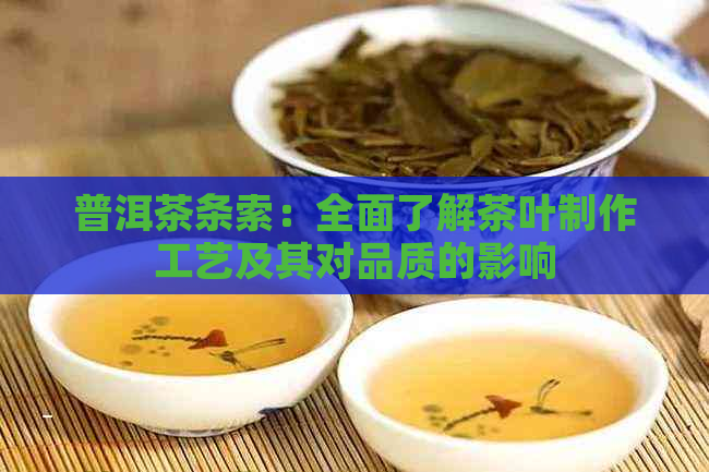 普洱茶条索：全面了解茶叶制作工艺及其对品质的影响