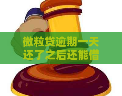 微粒贷逾期一天还了之后还能借么：影响与后续借款问题解答