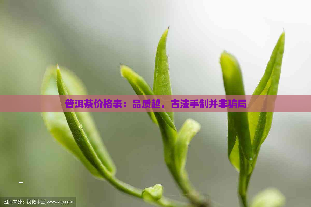 普洱茶价格表：品质越，古法手制并非骗局