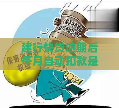 建行快贷逾期后每月自动扣款是否会导致诉讼：解答、影响及应对策略