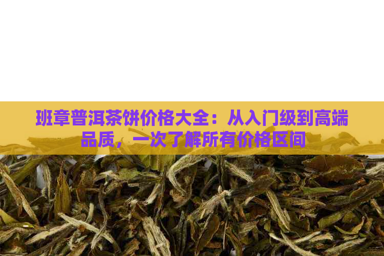 班章普洱茶饼价格大全：从入门级到高端品质，一次了解所有价格区间