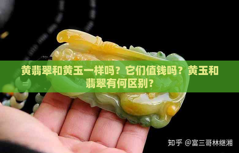 黄翡翠和黄玉一样吗？它们值钱吗？黄玉和翡翠有何区别？