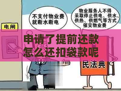 申请了提前还款怎么还扣袋款呢： 疑问与解答