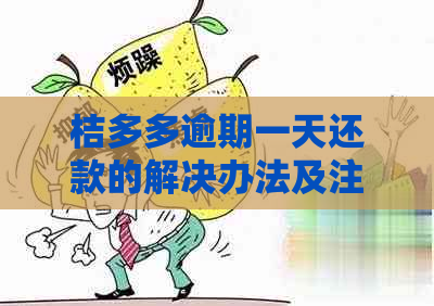 桔多多逾期一天还款的解决办法及注意事项