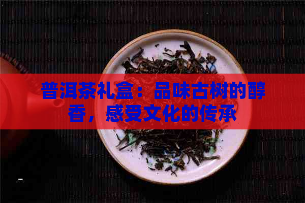 普洱茶礼盒：品味古树的醇香，感受文化的传承