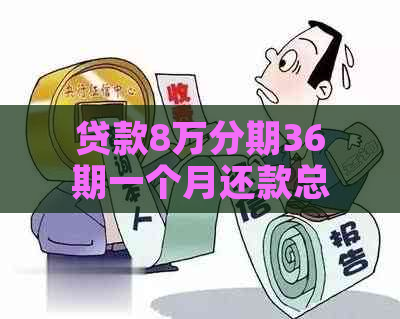 贷款8万分期36期一个月还款总额及相关费用计算