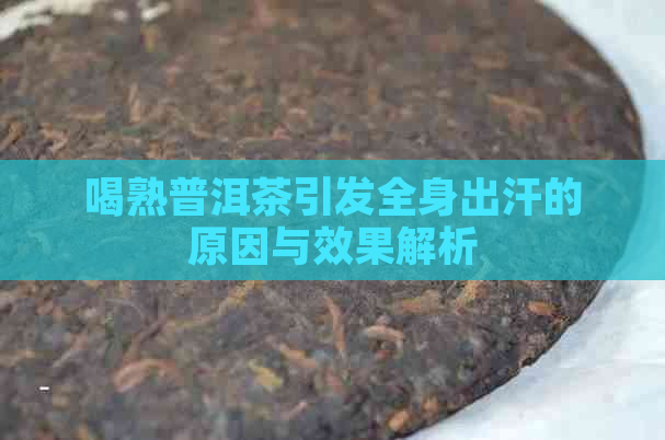 喝熟普洱茶引发全身出汗的原因与效果解析