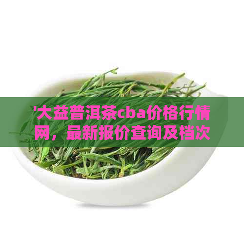 '大益普洱茶cba价格行情网，最新报价查询及档次解析 - 7542'