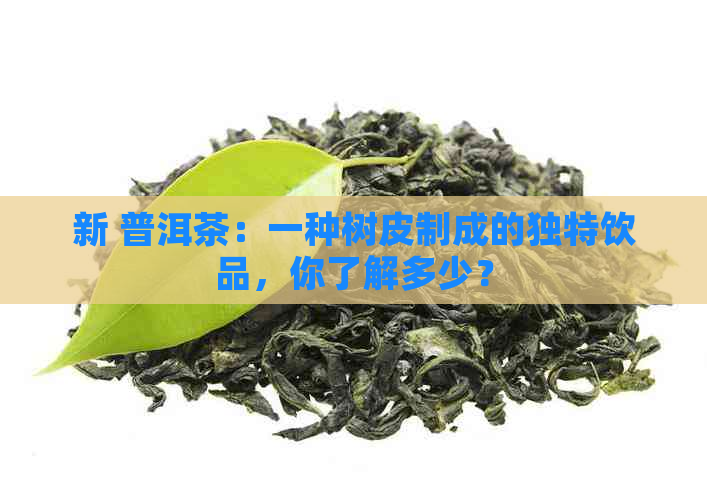 新 普洱茶：一种树皮制成的独特饮品，你了解多少？