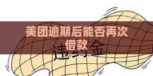 美团逾期后能否再次借款