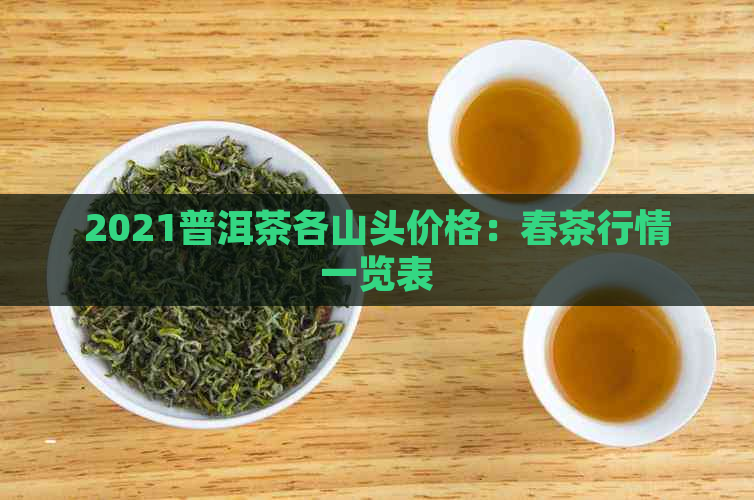 2021普洱茶各山头价格：春茶行情一览表