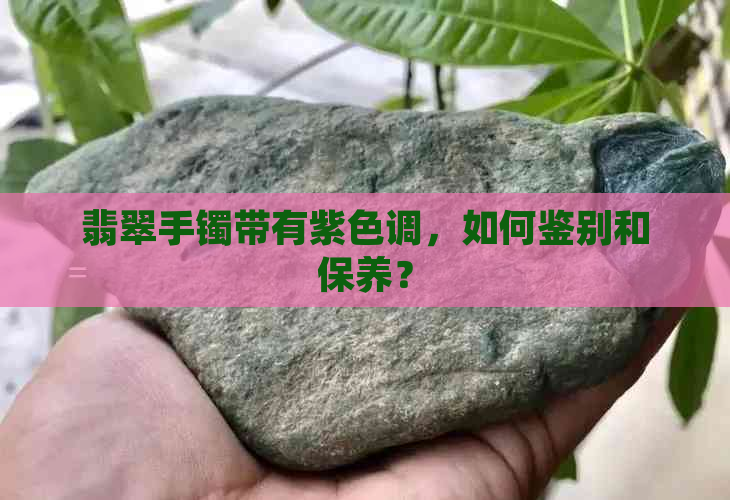 翡翠手镯带有紫色调，如何鉴别和保养？