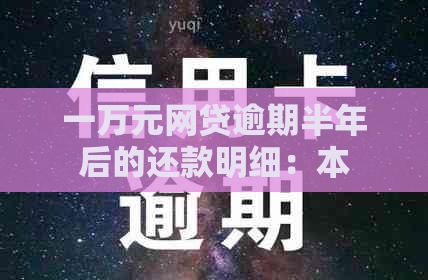 一万元网贷逾期半年后的还款明细：本金及相关费用如何计算？