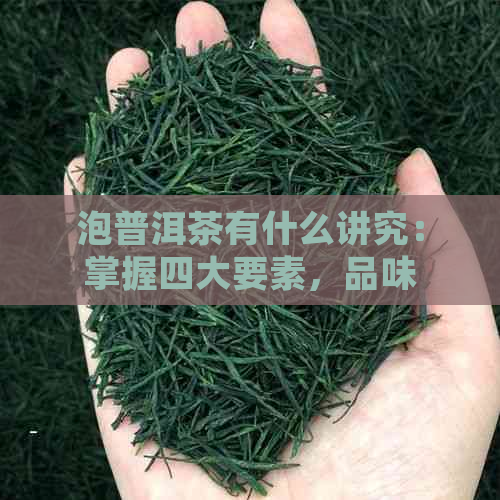 泡普洱茶有什么讲究：掌握四大要素，品味醇厚原香。