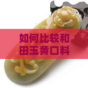 如何比较和田玉黄口料与唐料？两种原石的特点和选择建议