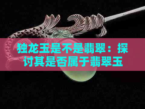 独龙玉是不是翡翠：探讨其是否属于翡翠玉的一种