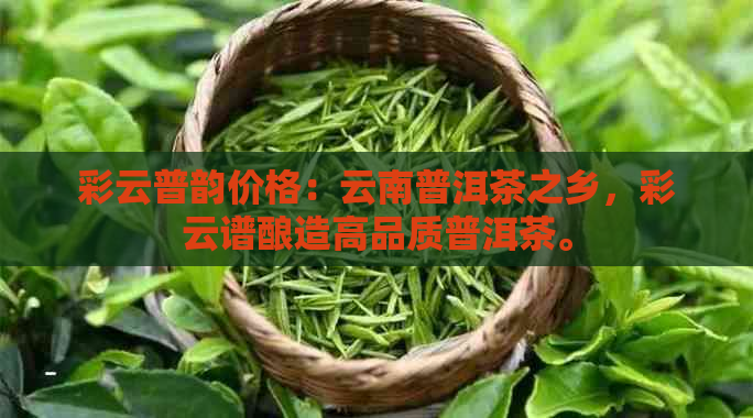 彩云普韵价格：云南普洱茶之乡，彩云谱酿造高品质普洱茶。