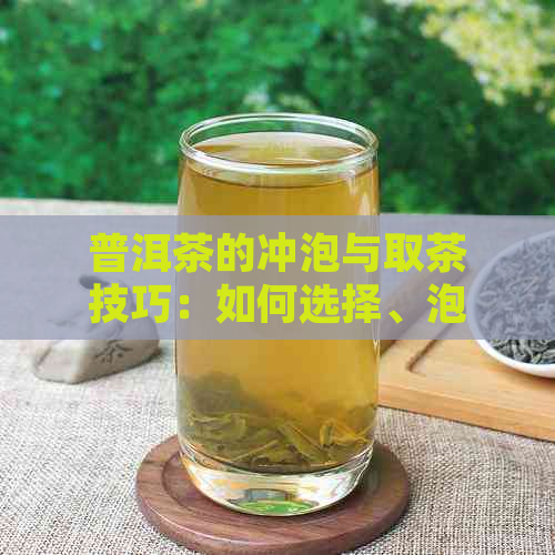 普洱茶的冲泡与取茶技巧：如何选择、泡法及饮用建议