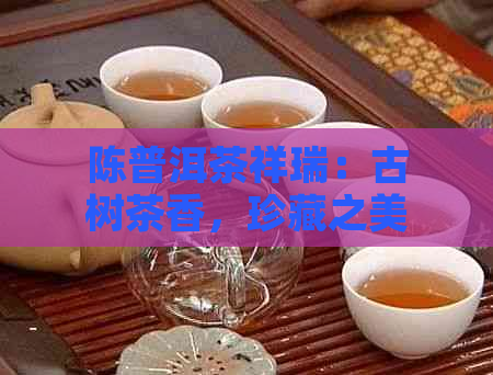 陈普洱茶祥瑞：古树茶香，珍藏之美，品味人生