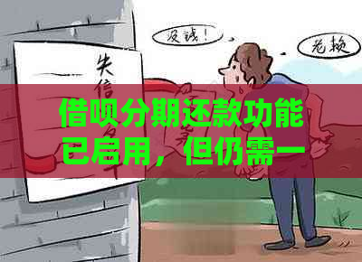 借呗分期还款功能已启用，但仍需一次性还清款项，如何解决？