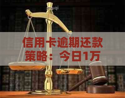 信用卡逾期还款策略：今日1万元还款攻略