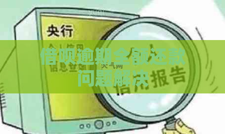 借呗逾期全额还款问题解决