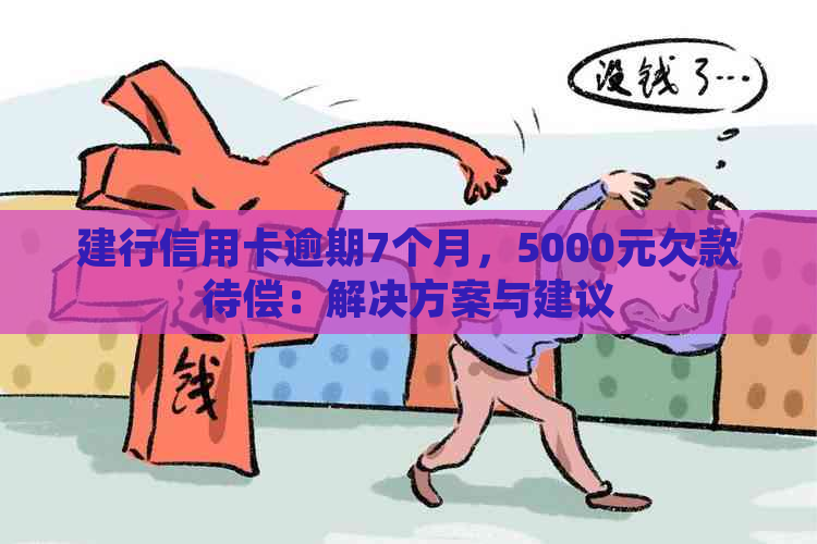 建行信用卡逾期7个月，5000元欠款待偿：解决方案与建议