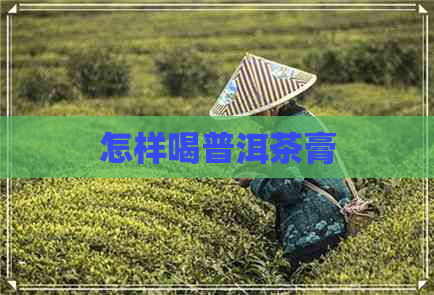 怎样喝普洱茶膏