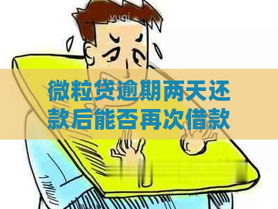 微粒贷逾期两天还款后能否再次借款？安全吗？