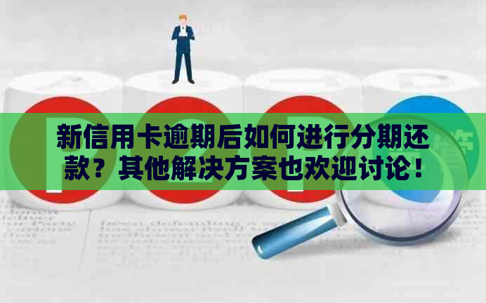 新信用卡逾期后如何进行分期还款？其他解决方案也欢迎讨论！