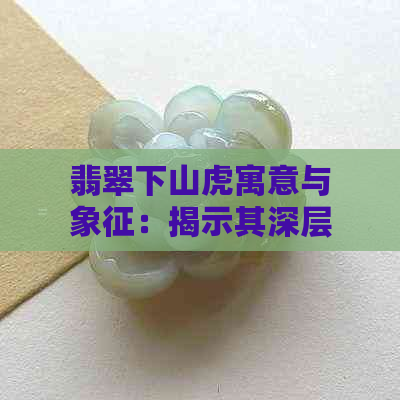 翡翠下山虎寓意与象征：揭示其深层含义