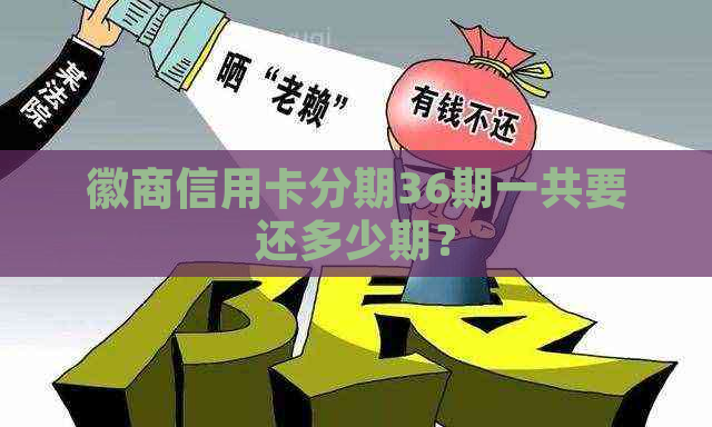 徽商信用卡分期36期一共要还多少期？