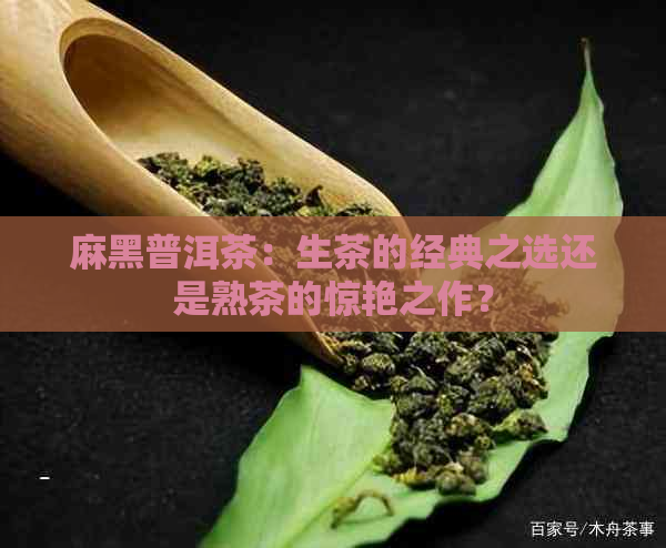 麻黑普洱茶：生茶的经典之选还是熟茶的惊艳之作？