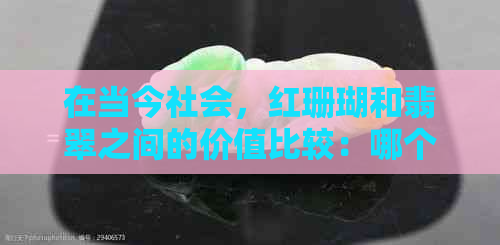 在当今社会，红珊瑚和翡翠之间的价值比较：哪个更受欢迎？