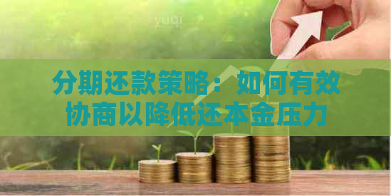 分期还款策略：如何有效协商以降低还本金压力