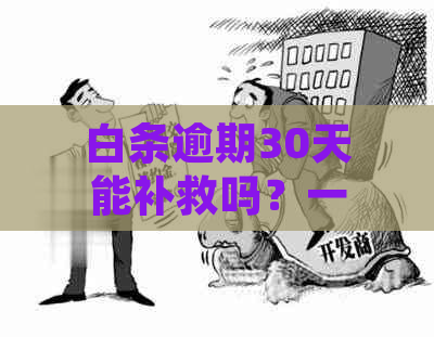 白条逾期30天能补救吗？一天要多少钱？一次还清可以解决吗？