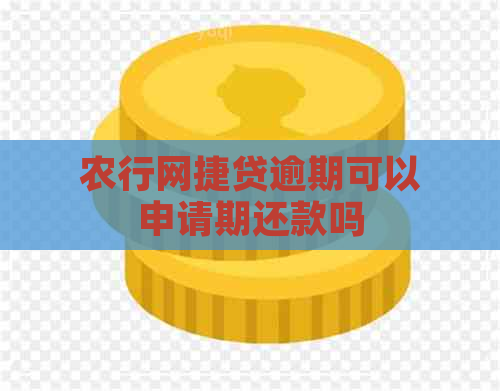 农行网捷贷逾期可以申请期还款吗