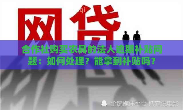 合作社购买农具的法人逾期补贴问题：如何处理？能拿到补贴吗？