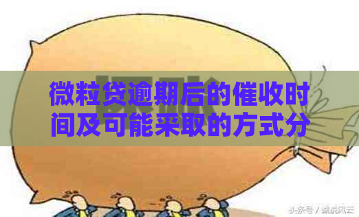 微粒贷逾期后的时间及可能采取的方式分析