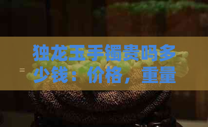 独龙玉手镯贵吗多少钱：价格，重量与收藏价值解析