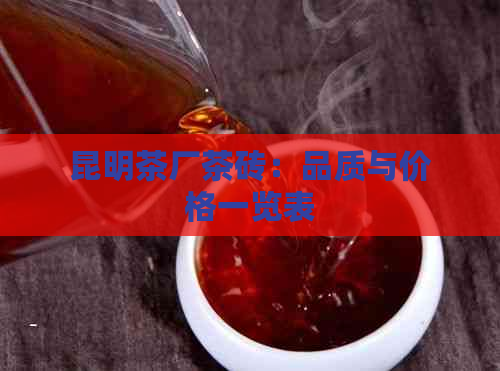 昆明茶厂茶砖：品质与价格一览表