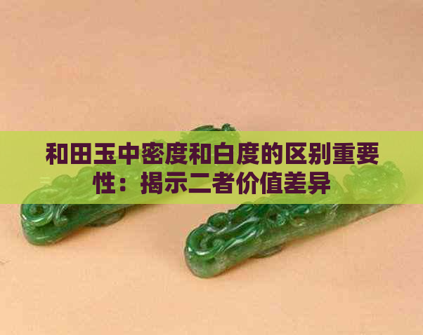 和田玉中密度和白度的区别重要性：揭示二者价值差异