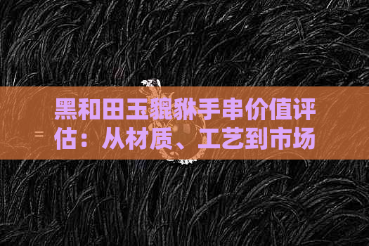 黑和田玉貔貅手串价值评估：从材质、工艺到市场趋势的全面解析
