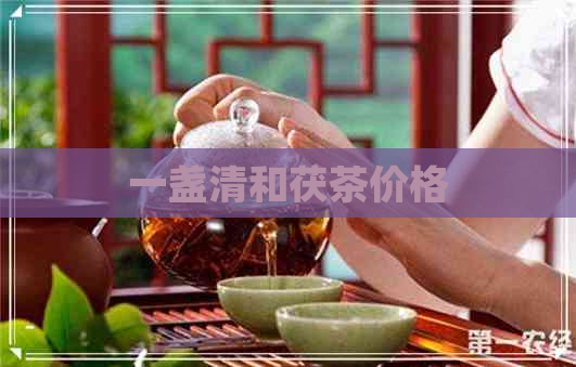 一盏清和茯茶价格